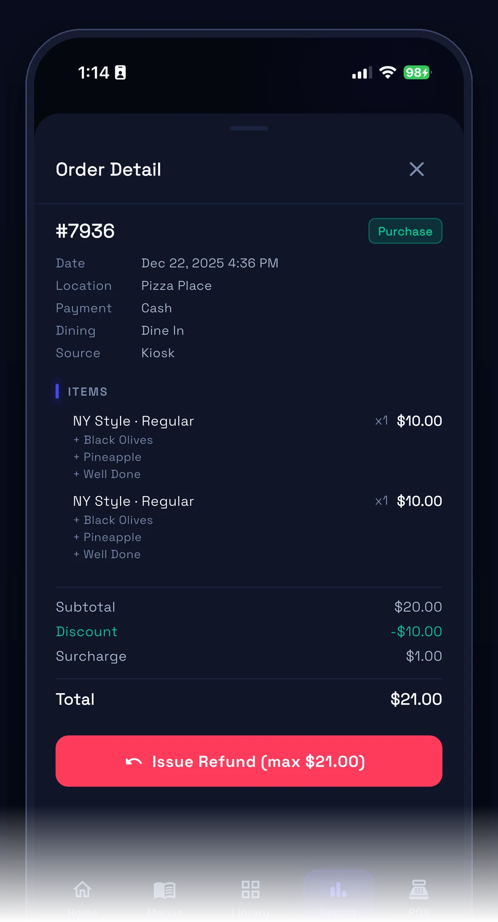 INFI Connect — Refund from your phone