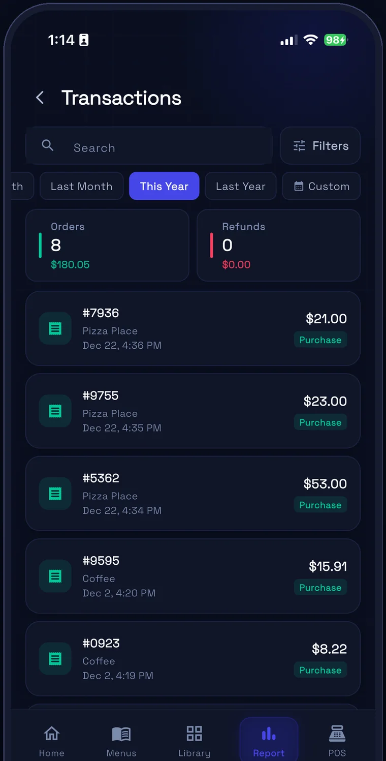 INFI Connect — Every order, every detail