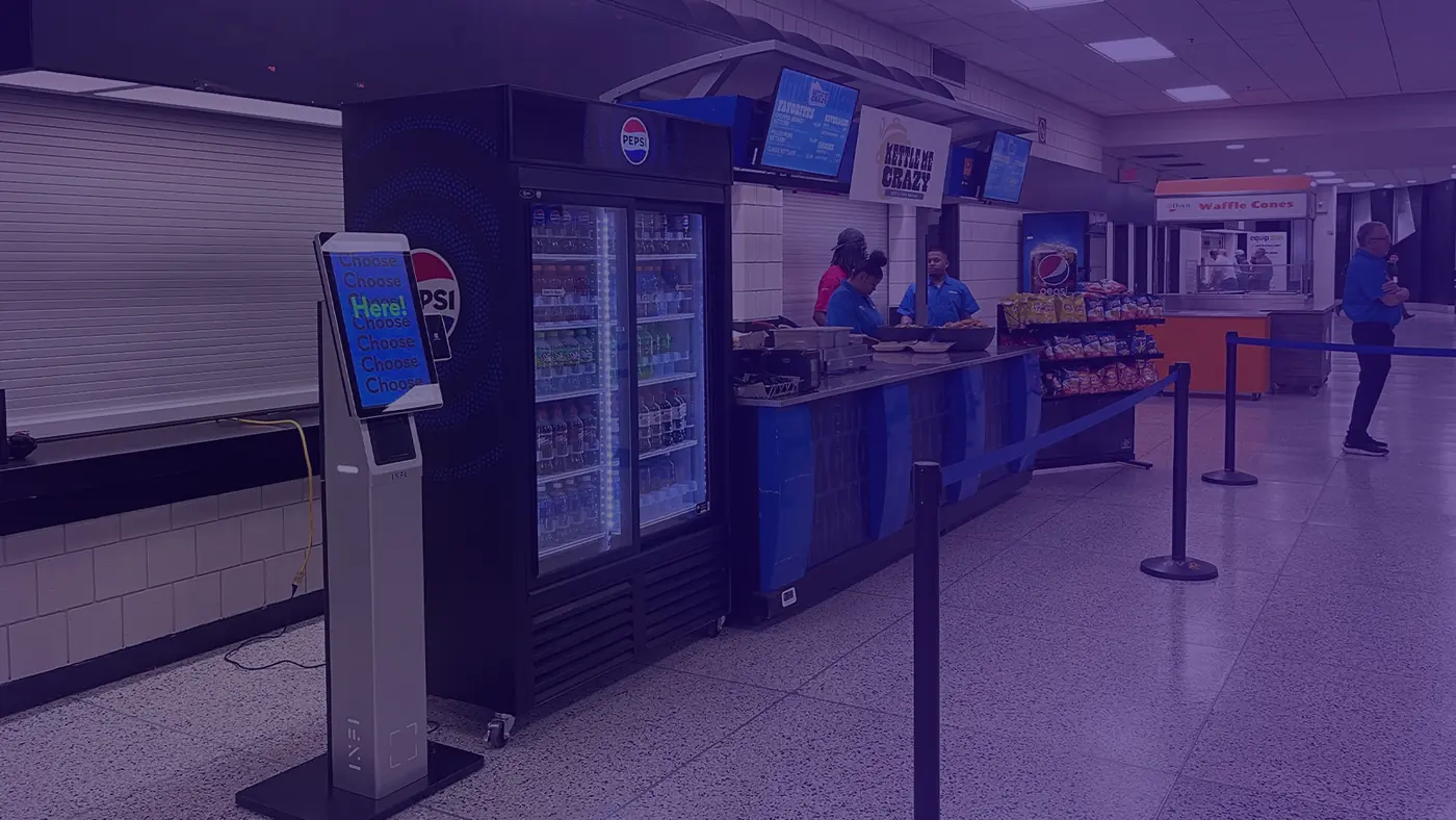 Stadium venue kiosk